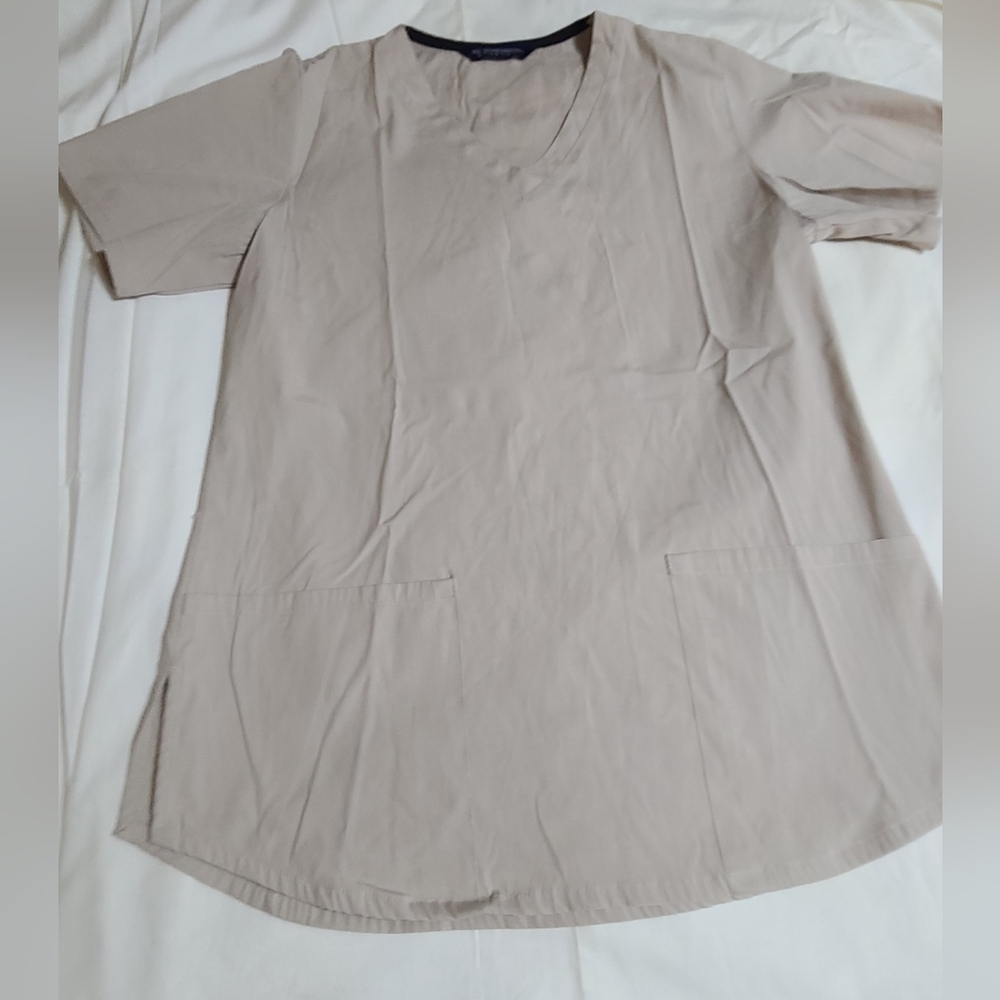 Women's Beige Short Sleeve Top